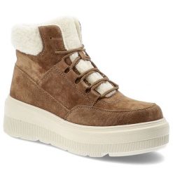 Brązowe Botki Vinceza Ocieplane Obuwie Damskie. Brązowe kozaki damskie VINCEZA, bez wzorów, z futra. Za 220.99 zł.