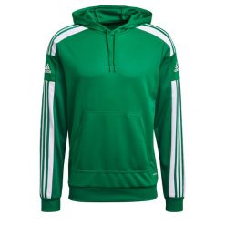Bluza piłkarska męska adidas Squadra 21 Hoodie. Białe bluzy męskie Adidas, m, bez wzorów, bez kaptura, do piłki nożnej. Za 154.00 zł.