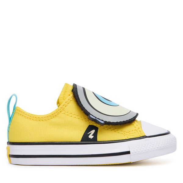 Trampki Converse. Żółte trampki i tenisówki chłopięce Converse, bez wzorów, retro, bez zapięcia. Za 239.99 zł.