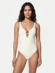 Ysabel Mora Strój kąpielowy 83471 Kremowy. Białe kostiumy jednoczęściowe damskie ysabel mora, s, bez wzorów, z syntetyku. Za 339.99 zł.