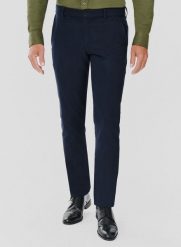 PAKO LORENTE – Casualowe granatowe spodnie męskie. Spodnie materiałowe męskie Pako Lorente, l, bez wzorów, z elastanu, casualowe. Za 179.99 zł.