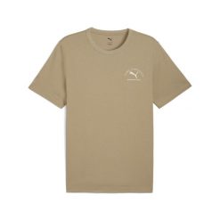 Męska koszulka PUMA Class z grafiką PUMA Ice Coffee Beige. Brązowe buty sportowe męskie Puma, m, bez wzorów, bez kołnierzyka, bez ramiączek, na fitness i siłownię. Za 129.00 zł.