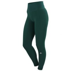 Legginsy damskie bezszwowe. Zielone legginsy damskie GUGGEN MOUNTAIN, xs, bez wzorów, z elastanu. W wyprzedaży za 197.76 zł.