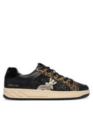 Patrizia Pepe Sneakersy PK420.01 Czarny. Czarne buty sportowe dziewczęce Patrizia Pepe, bez wzorów, ze skóry, bez zapięcia. Za 479.99 zł.