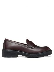 Geox Loafersy D Swelen D665GK 43 C7357 Bordowy. Czerwone mokasyny damskie Geox, ze skóry. Za 449.99 zł.