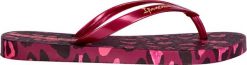 Ipanema Klapki japonki damskie Ipanema Animal Print różowe 83846-BP657 41-42. Czerwone klapki damskie Ipanema, bez wzorów, sportowe, bez obcasa. Za 107.48 zł.