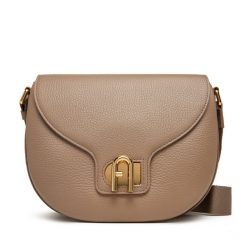 Torebka Furla. Brązowe listonoszki damskie Furla, bez wzorów, bez dodatków. Za 1,949.00 zł.