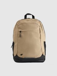 4F Plecak miejski (20 L) z zapinaną kieszenią na laptop - beżowy Uniwersalny. Brązowe plecaki damskie 4f, bez wzorów, z materiału, eleganckie. W wyprzedaży za 119.99 zł.