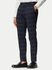 HUGO Chinosy Hesten263X-H 50565367 Granatowy Slim Fit. Niebieskie eleganckie spodnie męskie Hugo, m, bez wzorów, z syntetyku. Za 549.99 zł.
