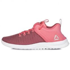 Buty do chodzenia damskie Reebok Solestead. Czerwone obuwie sportowe damskie Reebok, bez wzorów, z materiału, trekkingowe. Za 167.00 zł.