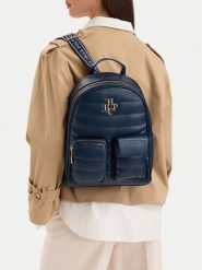 Beverly Hills Polo Club Plecak CWBEO-BHPC-C-024-10 Granatowy. Niebieskie plecaki damskie Beverly Hills Polo Club, bez wzorów, ze skóry. Za 229.99 zł.