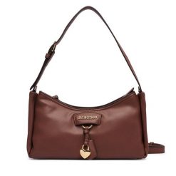 Torebka LOVE MOSCHINO. Brązowe torebki do ręki damskie Love Moschino, bez wzorów, klasyczne, bez dodatków. Za 949.99 zł.