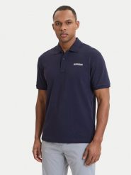 Napapijri Polo E-Small Box NP0A88TQ Granatowy Relaxed Fit. Niebieskie koszulki polo męskie Napapijri, m, bez wzorów, z bawełny, bez ramiączek. Za 289.99 zł.
