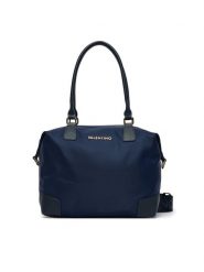 Valentino Torebka Jenny Re VBSA9T01 Granatowy. Niebieskie torebki do ręki damskie Valentino, bez wzorów, z materiału, bez dodatków. Za 549.99 zł.