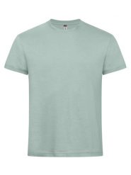 Clique New Classic-T — Klasyczny t-shirt z ringspun bawełny – Sage Green. Zielone t-shirty męskie CLIQUE, m, bez wzorów, z bawełny, klasyczne, bez kołnierzyka. Za 87.50 zł.