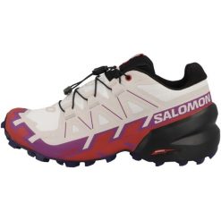 Buty do biegania damskie Salomon Speedcross 6. Białe obuwie sportowe damskie Salomon, bez wzorów, z gumy, do biegania, salomon speedcross. Za 705.50 zł.