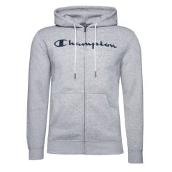 Bluza na co dzień męska CHAMPION na zamek z kapturem. Szare bluzy męskie Champion, m, bez wzorów, z kapturem. Za 269.00 zł.