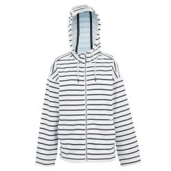 Bluza Rozpinana Damska W Paski Bayletta II. Białe bluzy sportowe damskie Regatta, bez wzorów, bez kaptura, trekkingowe. Za 87.99 zł.