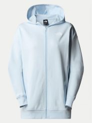 The North Face Bluza Simple Dome NF0A87E3 Błękitny Regular Fit. Niebieskie bluzy damskie The North Face, s, bez wzorów, z bawełny, bez kaptura. Za 229.99 zł.