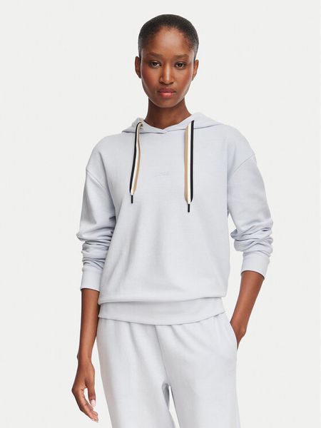 BOSS Bluza 50524760 Niebieski jasny Regular Fit. Niebieskie bluzy damskie Boss, m, bez wzorów, z bawełny, bez kaptura. Za 399.99 zł.