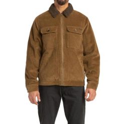 Kurtka turystyczna przejściowa męska Billabong Barlow Sherpa Cord. Brązowe kurtki męskie Billabong, m, bez wzorów, z bawełny, trekkingowe. Za 374.00 zł.