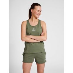 Damski tank top Hummel GC Val. Zielone obuwie sportowe damskie Hummel, bez wzorów, na fitness i siłownię. Za 107.00 zł.