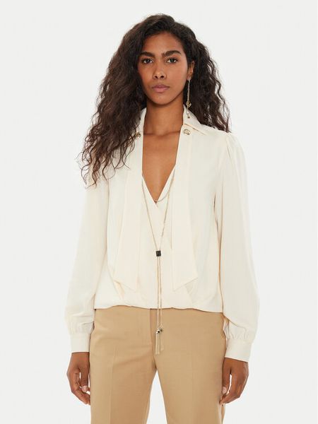 Marciano Guess Bluzka Freda 4YGH34 9742Z Écru Regular Fit. Bluzki damskie Marciano Guess, z aplikacjami, z syntetyku, bez kołnierzyka, bez ramiączek. Za 289.99 zł.