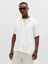 Jack & Jones Koszula Nantucket 12291812 Beżowy Regular Fit. Brązowe koszule męskie Jack & Jones, m, bez wzorów, z bawełny, bez kołnierzyka, bez ramiączek. Za 149.99 zł.