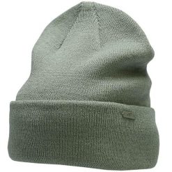 Czapka 4F. Zielone czapki i kapelusze damskie 4f, na zimę, bez wzorów, z materiału, sportowe. Za 41.99 zł.