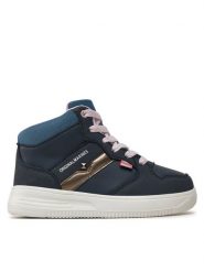 Original Marines Sneakersy DEA0025FC Granatowy. Niebieskie trampki i tenisówki chłopięce Original Marines, bez wzorów, ze skóry, bez zapięcia. Za 99.99 zł.