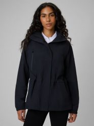 4F Parka przejściowa membrana 5000 damska - czarna S. Czarne kurtki damskie 4f, l, bez wzorów, ze skóry, bez kaptura. Za 399.99 zł.