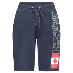 Szorty bermudy Canadian Peak POGOEAK NAVY RM MEN 254 (RBMSZ1523H/CP-MARINE). Niebieskie krótkie spodenki sportowe męskie Canadian Peak, bez wzorów, trekkingowe. Za 89.00 zł.