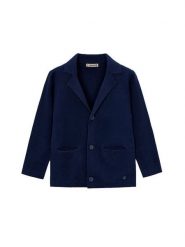 Mayoral Kardigan 3436 Granatowy Regular Fit. Niebieskie swetry dla chłopców Mayoral, bez wzorów, z bawełny, bez kołnierzyka, bez kaptura. Za 159.99 zł.