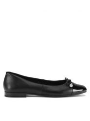 Sergio Bardi Baleriny RST-E1067-01SB Czarny. Czarne baleriny damskie Sergio Bardi, bez wzorów, ze skóry, bez obcasa. Za 219.99 zł.