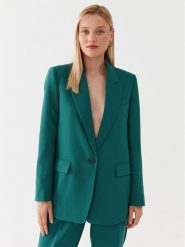 Bruuns Bazaar Marynarka Cindy BBW2548 Zielony Loose Fit. Zielone żakiety damskie Bruuns Bazaar, bez wzorów, z syntetyku. Za 799.99 zł.
