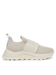 Calvin Klein Sneakersy Runner Slip On - He Nappa HW0HW02415 Écru. Trampki i tenisówki damskie Calvin Klein, bez wzorów, z materiału, bez zapięcia. Za 279.99 zł.