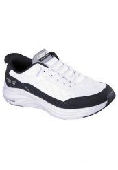 Buty Skechers Contour Foam Cozy Fit Białe/Czarne. Czarne eleganckie półbuty Skechers, z materiału, eleganckie, bez zapięcia. Za 399.99 zł.