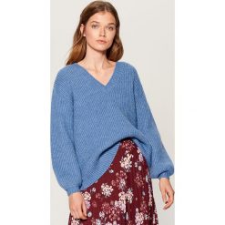 Sweter z bufiastymi rękawami - Niebieski. Swetry damskie marki KALENJI. W wyprzedaży za 79.99 zł.