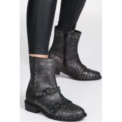 Czarno-Szare Botki My Past. Botki damskie marki R.Polański. Za 114.99 zł.