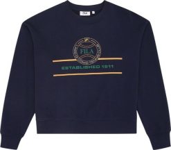 Fila Bluza damska Fila Parella granatowa FAW1204 50004 L. Bluzy damskie Fila, l, bez wzorów, bez kaptura. Za 349.42 zł.