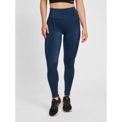 Damskie wysokie legginsy Hummel TE Tola. Niebieskie legginsy damskie Hummel, l, bez wzorów, z elastanu, na fitness i siłownię. Za 130.30 zł.