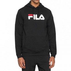 Męska Bluza Z Kapturem Barumini. Czarne bluzy męskie Fila, l, bez wzorów, z materiału, z kapturem. Za 271.85 zł.