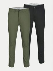 Jack & Jones Komplet spodni 12180705 Kolorowy Slim Fit. Spodnie materiałowe męskie Jack & Jones, m, bez wzorów, z bawełny. Za 239.99 zł.