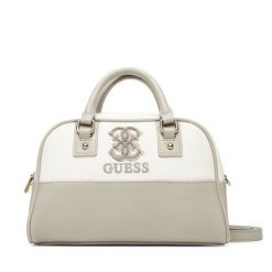 Torebka Guess. Szare torebki do ręki damskie Guess, z aplikacjami, klasyczne, bez dodatków. Za 279.99 zł.