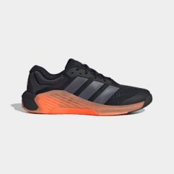 Buty fitness męskie ADIDAS Dropset 4. Brązowe buty sportowe męskie Adidas, z kauczuku, bez zapięcia, na fitness i siłownię. Za 579.99 zł.