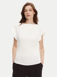 BOSS Bluzka Bavati 50541815 Écru Regular Fit. Bluzki damskie Boss, bez wzorów, z wiskozy, bez kołnierzyka, bez ramiączek. Za 659.99 zł.