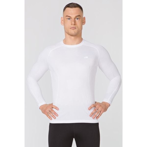 Koszulka termoaktywna z długim rękawem fitness męska Rough Radical Fury LS. Białe buty sportowe męskie ROUGH RADICAL, m, bez wzorów, bez kołnierzyka, bez ramiączek, na fitness i siłownię. W wyprzedaży za 59.99 zł.