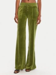 Juicy Couture Spodnie dresowe Layla JCSEBJ001G Zielony Regular Fit. Zielone spodnie dresowe damskie Juicy Couture, xl, bez wzorów, z dresówki. Za 309.99 zł.