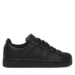 Sneakersy adidas. Czarne trampki i tenisówki chłopięce Adidas, bez wzorów, bez zapięcia. Za 299.99 zł.