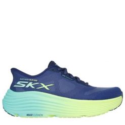 Buty do biegania damskie SKECHERS Max Cushioning Endeavour Hallandale. Niebieskie obuwie sportowe damskie Skechers, bez wzorów, do biegania. Za 359.89 zł.
